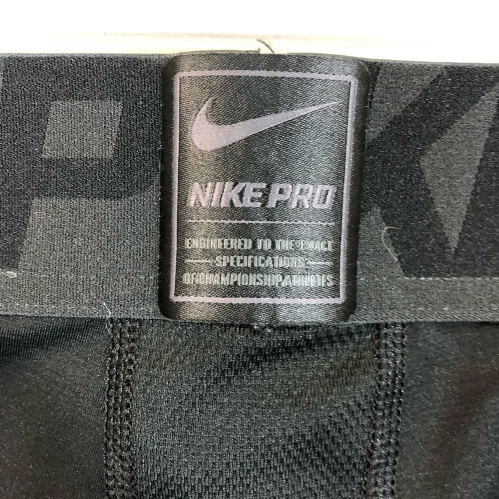 Boys Nike Pro Black Compression Pants Size XL‎